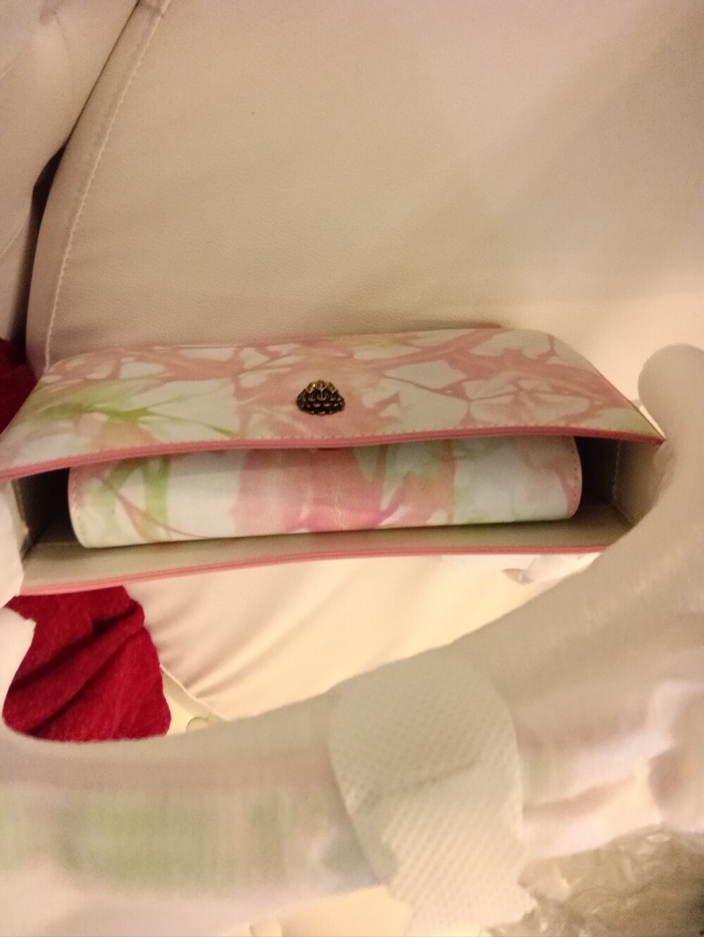 KURT GEIGER LONDON BOND Pastel Pink & Green Tie-Dye Mini Tote - Picture 8 of 9